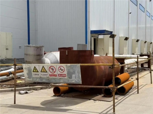 【一线投影】山东杭氧10.5万空分项目蒸汽管道吹扫工作圆满完成